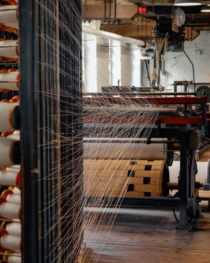 interior of a textile factory
